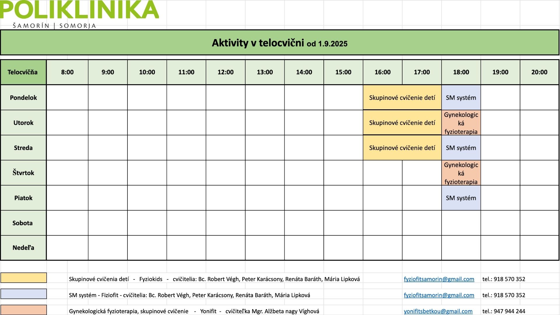 poliklinika-samorin-telocvicna-rozpis